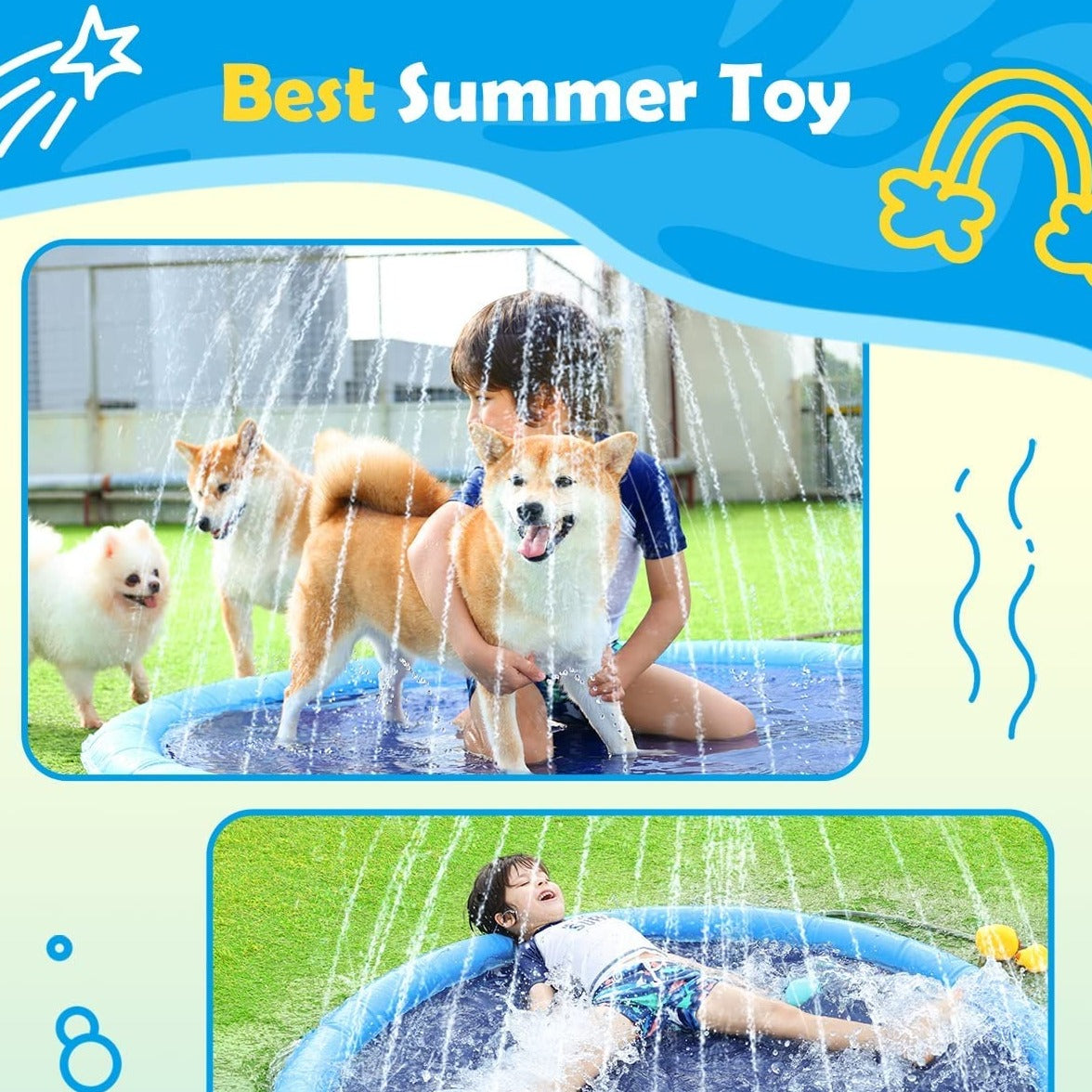 AquaPaws™ - Refreshing Dog Sprinkler Pad
